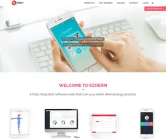 Ezderm.com(Integrated Dermatology EHR and PM Suite) Screenshot