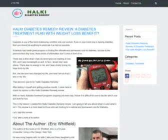 Ezdiabetesremedy.com(Halki Diabetes Remedy Review) Screenshot