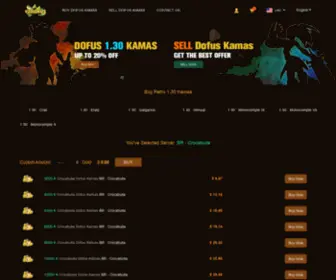 Ezdofus.com(Buy cheap dofus kamas on) Screenshot