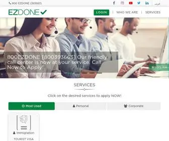 Ezdone.ae(Your Online Portal for UAE Applications) Screenshot