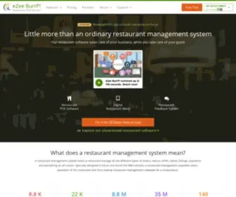 Ezeeburrp.com(Restaurant POS Software) Screenshot