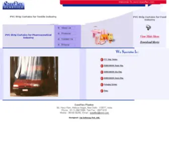 Ezeeflex.com(EZEEFLEX specialists in PVC Industrial Strip Curtains and packaging machine systems) Screenshot