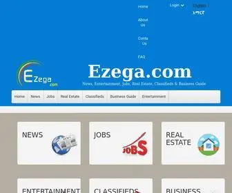 Ezega.com(Ethiopian News) Screenshot