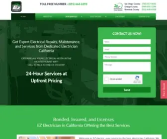 Ezeletric.com(Expert Electrical & AC Repair in San Diego) Screenshot