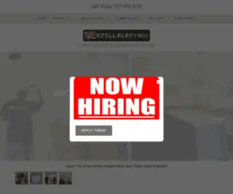 Ezellelectric.com(Family owned and operated. Ezell Electric Pinellas County's favorite electric company) Screenshot