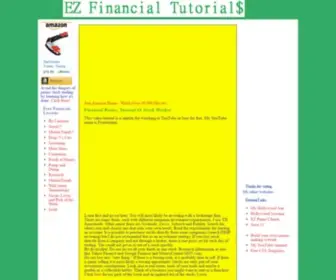 Ezfinancialtutorials.com(EZ Financial Tutorials Page One) Screenshot