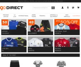 Ezfootballshop.com(Leading online football store. Shop for official) Screenshot