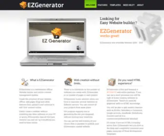 Ezgenerator.com(Website Building Software) Screenshot