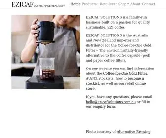 Ezicafsolutions.com.au(Ezicaf) Screenshot