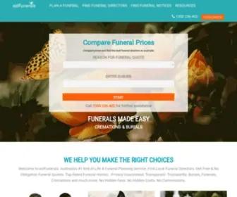 Ezifunerals.com.au(COMPARE LOCAL FUNERAL HOMES) Screenshot