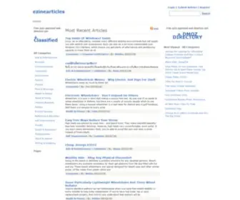 Ezinearticles.site(Ezinearticles site) Screenshot