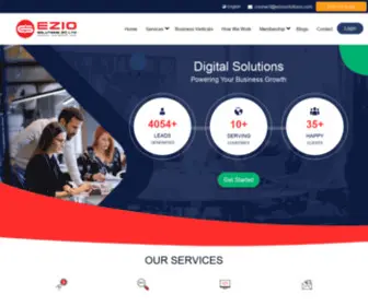Eziosolutions.com(Ezio solutions are the best performance marketing company) Screenshot