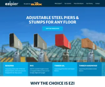 Ezipier.com.au(Ezipier Adjustable Steel Piers) Screenshot