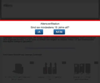 Ezirella.de(Der Onlineshop für elektrische Zigaretten und Liquids) Screenshot