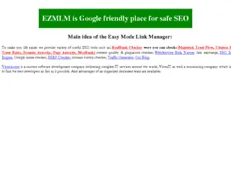 EZMLM.org(Ezmlm-idx Home) Screenshot