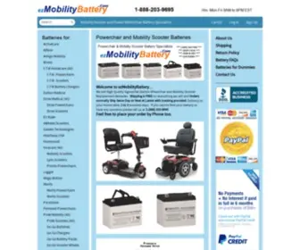 Ezmobilitybattery.com(Electric Wheelchair and Mobility Scooter Replacement Battery) Screenshot