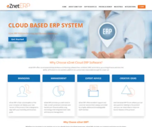 Ezneterp.com(Cloud ERP Software) Screenshot