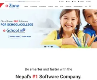 Ezone.com.np(E-Zone International) Screenshot