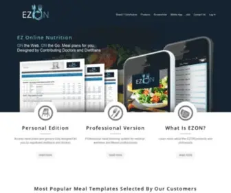 Ezonlinenutrition.com(Online Nutrition and Meal Plans) Screenshot