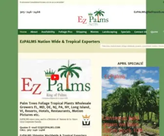 Ezpalms.com(We are the best Plants Wholesale Growers Shipping Worldwide. EzPalms) Screenshot