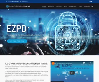 EZPD.co(Regenerate passwords for improved password protection) Screenshot