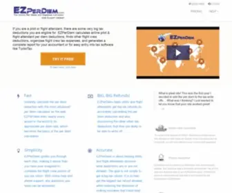 Ezperdiem.com(Airline Flight Crew Tax Service) Screenshot