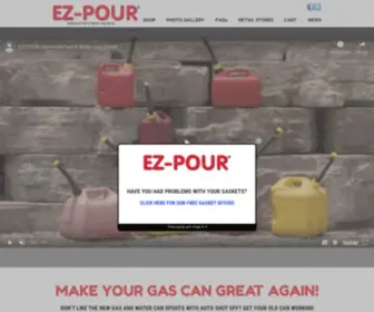 Ezpourspout.com(EZ-POUR Universal Fuel & Water Jug Spout) Screenshot
