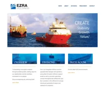 Ezraholdings.com(Create Stability Growth Value) Screenshot