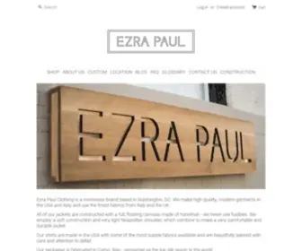 Ezrapaul.com(Ezra Paul Clothing) Screenshot