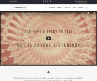 Ezraproductions.com(Creative Agency & Video Production) Screenshot