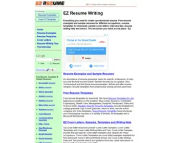 Ezrezume.com(Resume) Screenshot