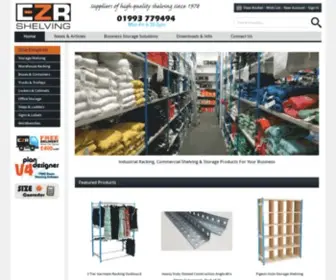Ezrshelving.com(Commercial Shelving) Screenshot