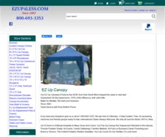 Ezup4Less.com(EZ Up Canopy) Screenshot