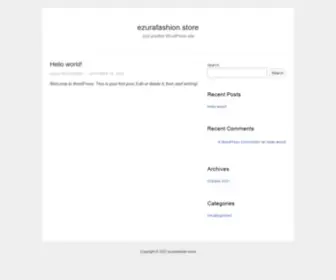 Ezurafashion.store(Just another WordPress site) Screenshot