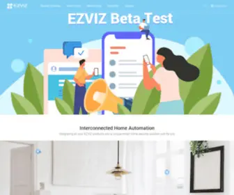 Ezviz.eu(Creating Easy Smart Homes) Screenshot