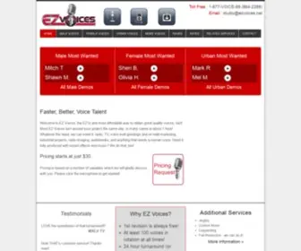 Ezvoices.net(Hire the Best Talent for Voice Overs Anywhere) Screenshot