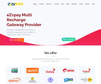 EzvPay.com(#1 Multi Recharge Gateway Provider In Sri Lanka) Screenshot