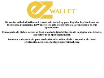 Ezwallet.com(EZ Wallet) Screenshot