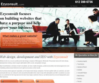 Ezyconsult.com(Minneapolis Website Design) Screenshot