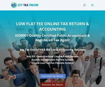 Ezytaxonline.com.au(Lodge Tax Return Online Australia $60 Flat) Screenshot