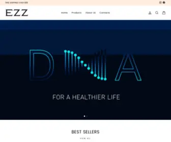 Ezzdna.com(EZZ has a focus on genomic research and development to address four key human health challenges) Screenshot