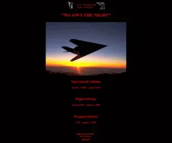 F-117A.com(The Black Jet) Screenshot