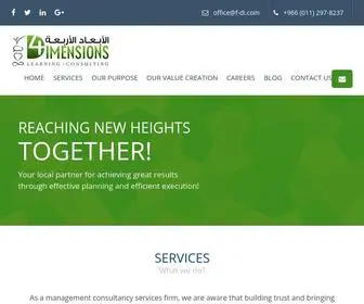 F-DI.com(Four Dimensions Consulting Home) Screenshot