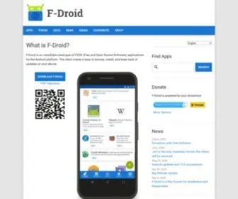 F-Droid.org(F-Droid is an installable catalogue of FOSS (Free and Open Source Software)) Screenshot