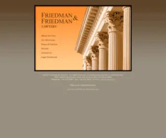 F-F-Law.com(Friedman & Friedman Lawyers) Screenshot