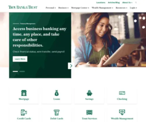 F-N-B.com(The First National Bank) Screenshot