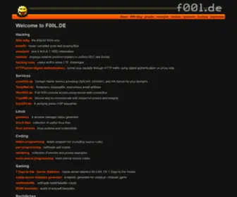 F00L.de(Linux hacking and programming) Screenshot