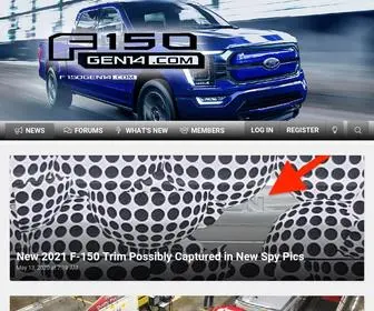 F150Gen14.com(V8, V6, Ecoboost, Electric, Hybrid, Diesel Models) Screenshot