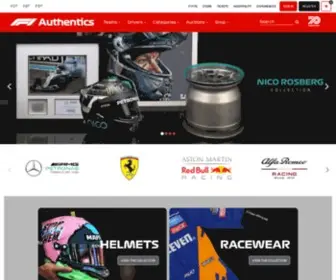 F1Authentics.com(Ultimate F1® memorabilia from the sports memorabilia specialists) Screenshot