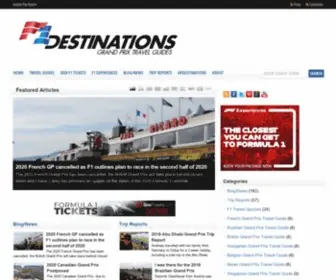F1Destinations.com(Grand Prix travel guides) Screenshot